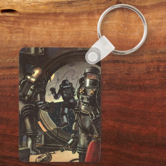  wetenschapscentra op een ruimteruil sleutelhanger (Achterkant)