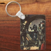  wetenschapscentra op een ruimteruil sleutelhanger (Voorkant)