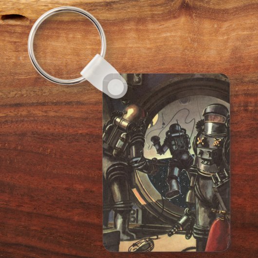  wetenschapscentra op een ruimteruil sleutelhanger (Voorkant)