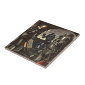  wetenschapscentra op een ruimteruil tegeltje (Zijkant)