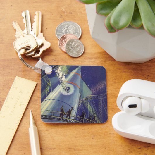 wetenschapscentra op het gebied van raketschild sleutelhanger (Bureau)