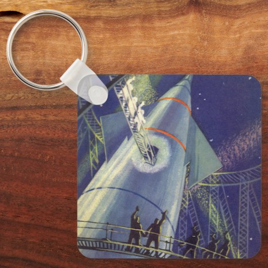 wetenschapscentra op het gebied van raketschild sleutelhanger (Voorkant)