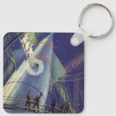 wetenschapscentra op het gebied van raketschild sleutelhanger (Achterkant)