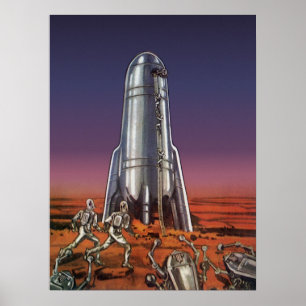  wetenschapscentrum, Astronauts Beetle Aliens Poster