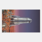  wetenschapscentrum, Astronauts Beetle Aliens Rechthoekige Sticker (Voorkant)