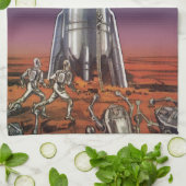 wetenschapscentrum, Astronauts Beetle Aliens Theedoek (Gevouwen)