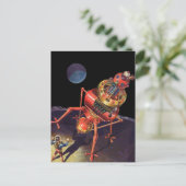  wetenschapscentrum met Alien Robot Briefkaart (Staand voorkant)