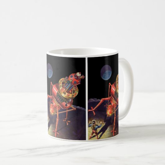  wetenschapscentrum met Alien Robot Koffiemok (Voorkant rechts)