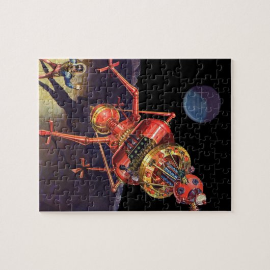 wetenschapscentrum met Alien Robot Legpuzzel (Horizontaal)