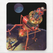 wetenschapscentrum met Alien Robot Muismat (Voorkant)