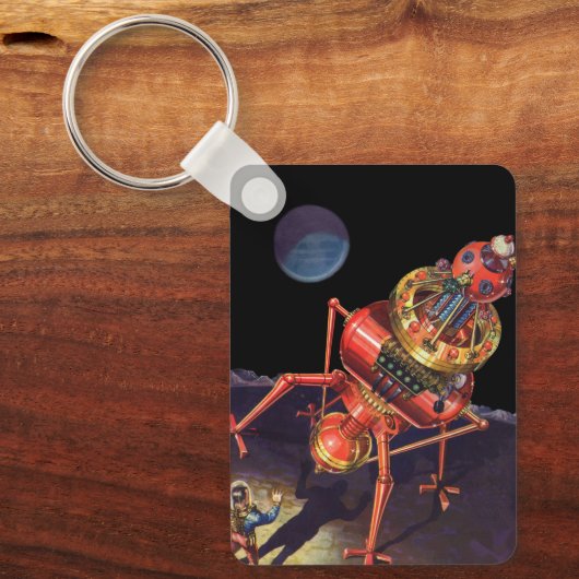 wetenschapscentrum met Alien Robot Sleutelhanger (Voorkant)