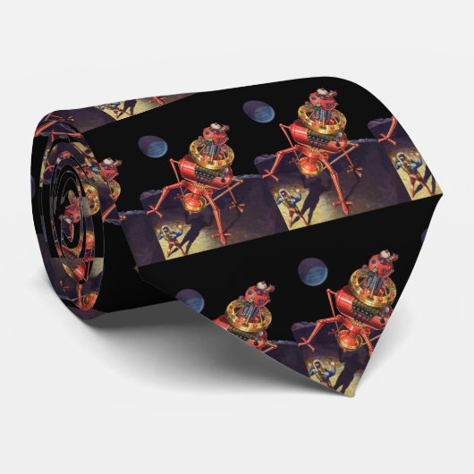 wetenschapscentrum met Alien Robot Stropdas (Opgerold)