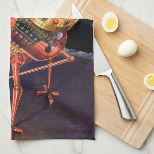 wetenschapscentrum met Alien Robot Theedoek (Quarter Fold)