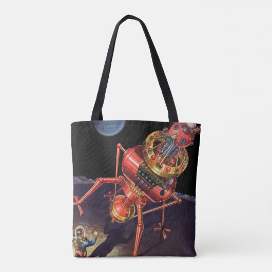  wetenschapscentrum met Alien Robot Tote Bag (Achterkant)