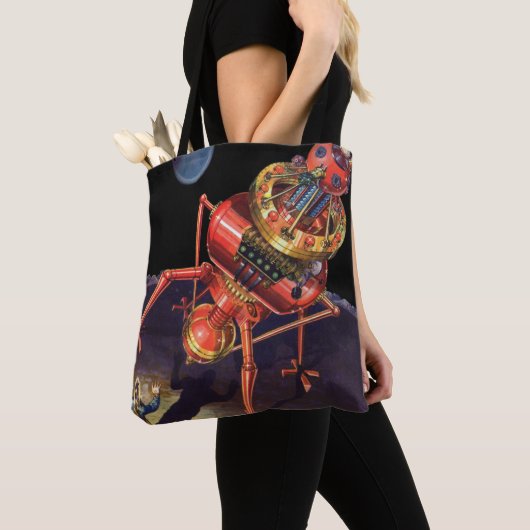  wetenschapscentrum met Alien Robot Tote Bag (Dichtbij)