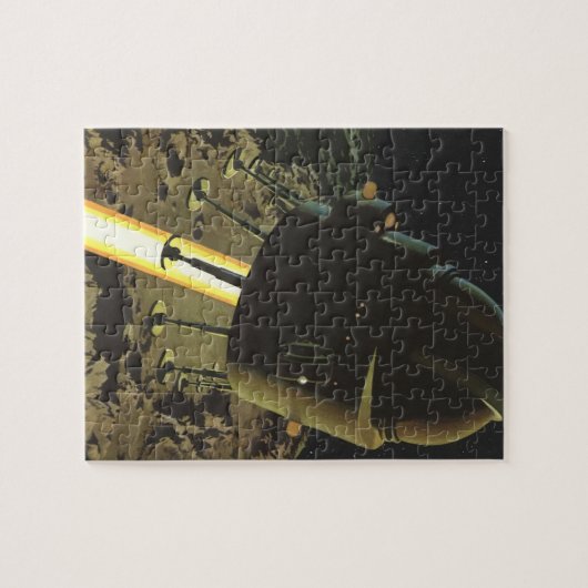  wetenschapscentrum, Rocket landing op maan Legpuzzel (Horizontaal)