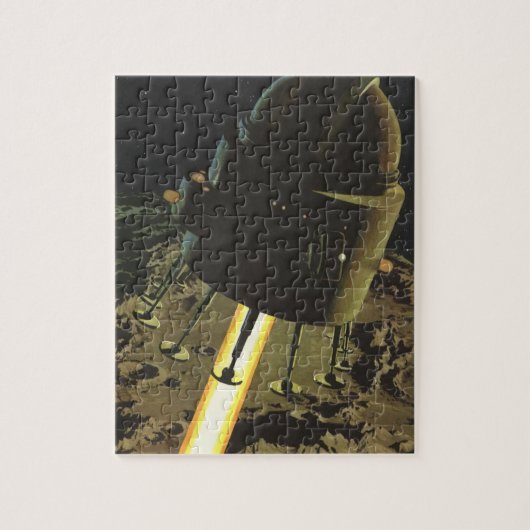 wetenschapscentrum, Rocket landing op maan Legpuzzel (Verticaal)
