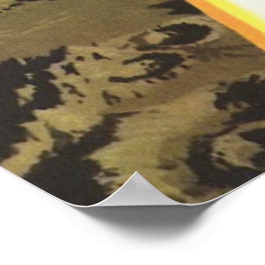  wetenschapscentrum, Rocket landing op maan Poster (Hoek)