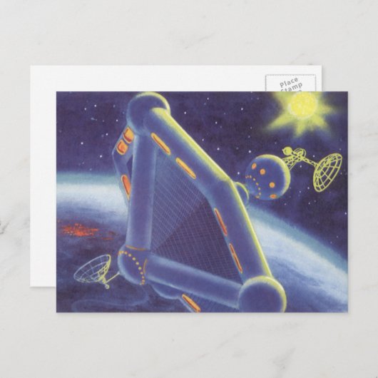  wetenschapscentrum ruimtestation briefkaart (Voorkant / Achterkant)