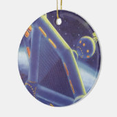 wetenschapscentrum ruimtestation keramisch ornament (Links)