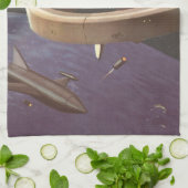 wetenschapscentrum, ruimtestation met Planet Theedoek (Gevouwen)