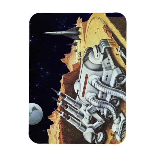  wetenschapscentrum, ruimtestation op de maan magneet (Verticaal)