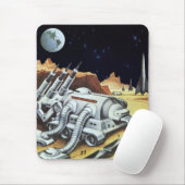  wetenschapscentrum, ruimtestation op de maan muismat (Met muis)