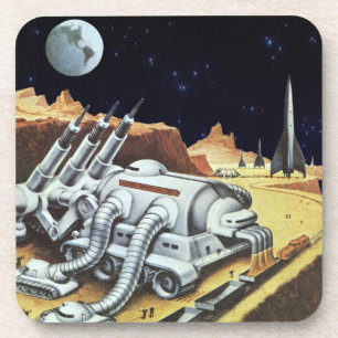 wetenschapscentrum, ruimtestation op de maan onderzetter