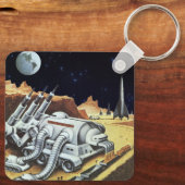  wetenschapscentrum, ruimtestation op de maan sleutelhanger (Achterkant)