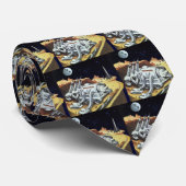  wetenschapscentrum, ruimtestation op de maan stropdas (Opgerold)