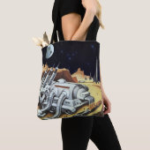  wetenschapscentrum, ruimtestation op de maan tote bag (Dichtbij)