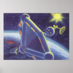 wetenschapscentrum ruimtestation poster