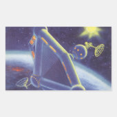  wetenschapscentrum ruimtestation rechthoekige sticker (Voorkant)