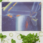 wetenschapscentrum ruimtestation theedoek (Gevouwen)