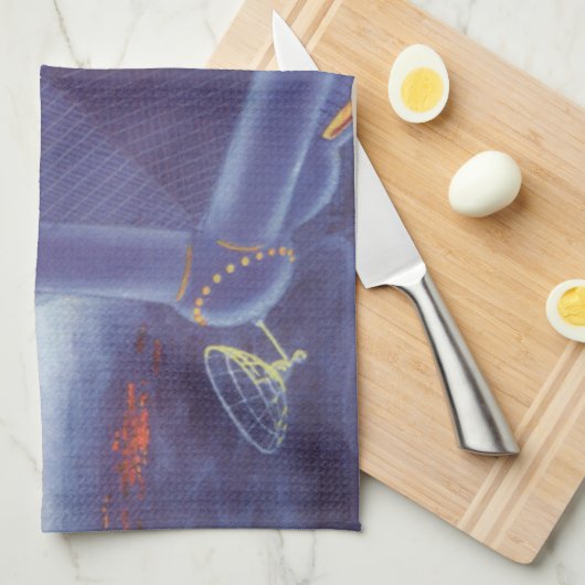  wetenschapscentrum ruimtestation theedoek (Quarter Fold)