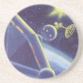 wetenschapscentrum ruimtestation zandsteen onderzetter (Voorkant)