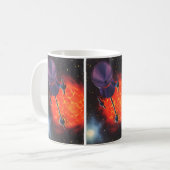  wetenschapscentrum, Sci Fi Rocket, Red Planet Koffiemok (Voorkant links)