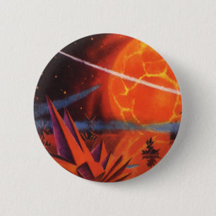 wetenschapscentrum, Sci Fi Ronde Button 5,7 Cm