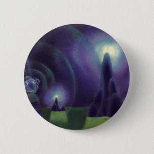 wetenschapscentrum, Sci Fi ruimtevaartuig Ronde Button 5,7 Cm