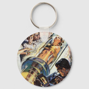  wetenschapscentrum, Woman Lab-experiment Sleutelhanger