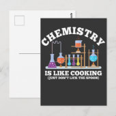 Wetenschapschemie Humor chemie is als koken Briefkaart (Voorkant / Achterkant)