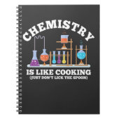 Wetenschapschemie Humor chemie is als koken Notitieboek (Voorkant)