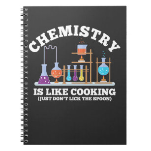 Wetenschapschemie Humor chemie is als koken Notitieboek