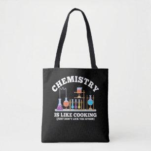 Wetenschapschemie Humor chemie is als koken Tote Bag