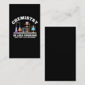 Wetenschapschemie Humor chemie is als koken Visitekaartje (Voorkant / Achterkant)