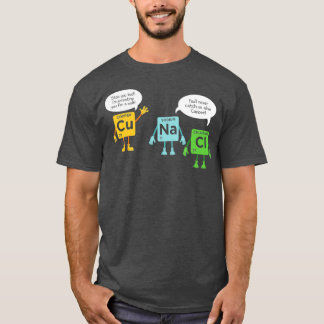 Wetenschapschemie Periodic Table Funny Scientist T-shirt