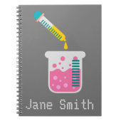 Wetenschapschemie schattige wetenschappelijke appa notitieboek (Voorkant)