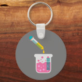 Wetenschapschemie schattige wetenschappelijke appa sleutelhanger (Voorkant)