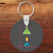 Wetenschapschemie schattige wetenschappelijke appa sleutelhanger (Voorkant)