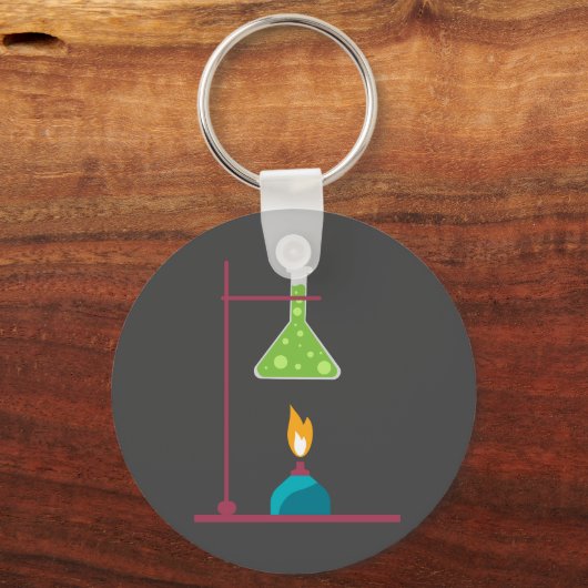 Wetenschapschemie schattige wetenschappelijke appa sleutelhanger (Voorkant)
